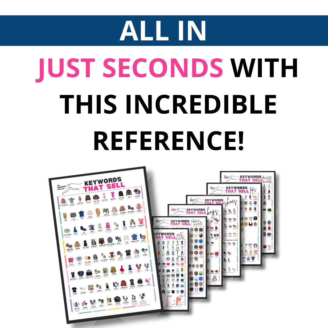 COMPLETE BUNDLE! KEYWORDS THAT SELL POSTERS - REFERENCE FOR CLOTHING RESELLERS