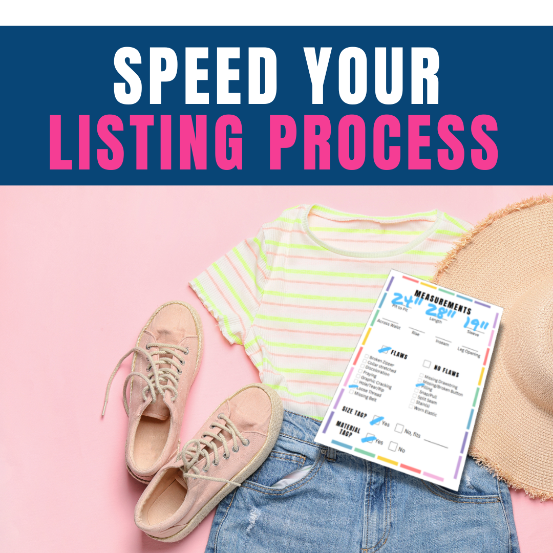 LISTING CARDS For Measurements and Condition | Reseller Productivity | Listing Workflow | Batching