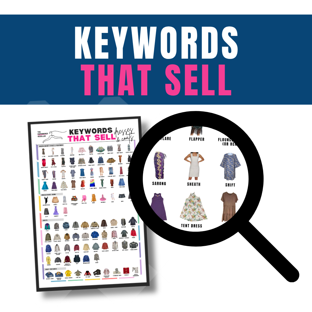 COMPLETE BUNDLE! KEYWORDS THAT SELL POSTERS - REFERENCE FOR CLOTHING RESELLERS