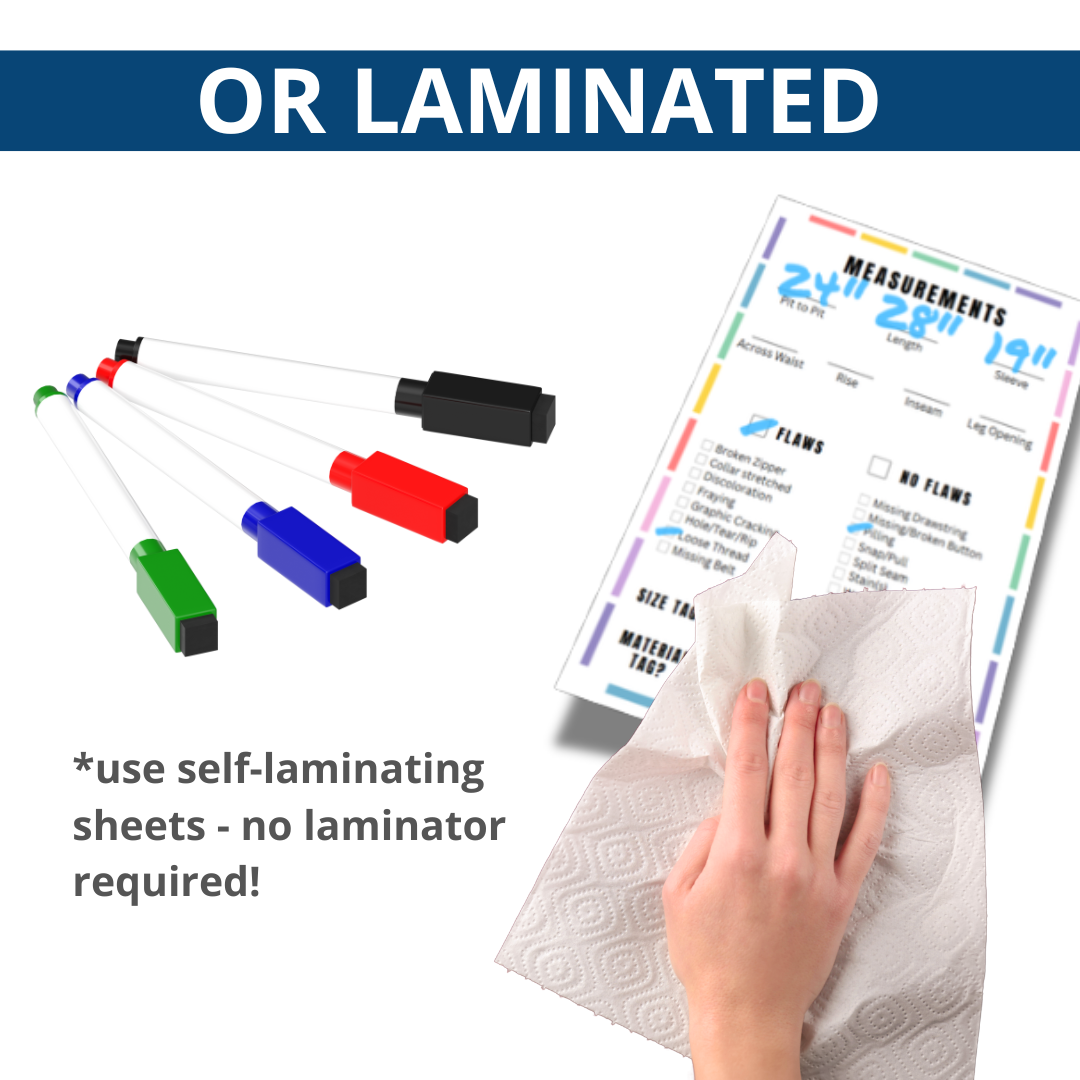 LISTING CARDS For Measurements and Condition | Reseller Productivity | Listing Workflow | Batching