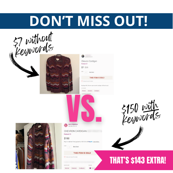 KEYWORDS THAT SELL: POP CULTURE KEYWORD GUIDE FOR CLOTHING RESELLERS