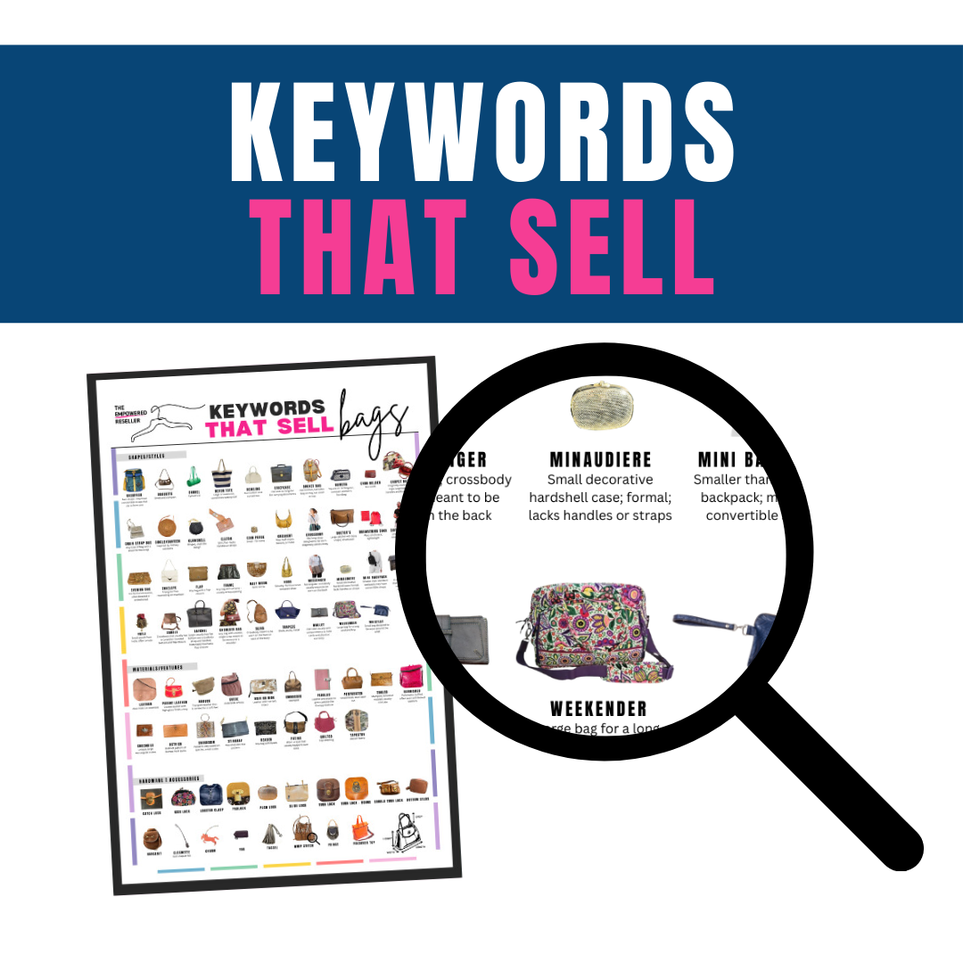 KEYWORDS THAT SELL POSTER | BAGS & HANDBAGS - REFERENCE FOR CLOTHING RESELLERS