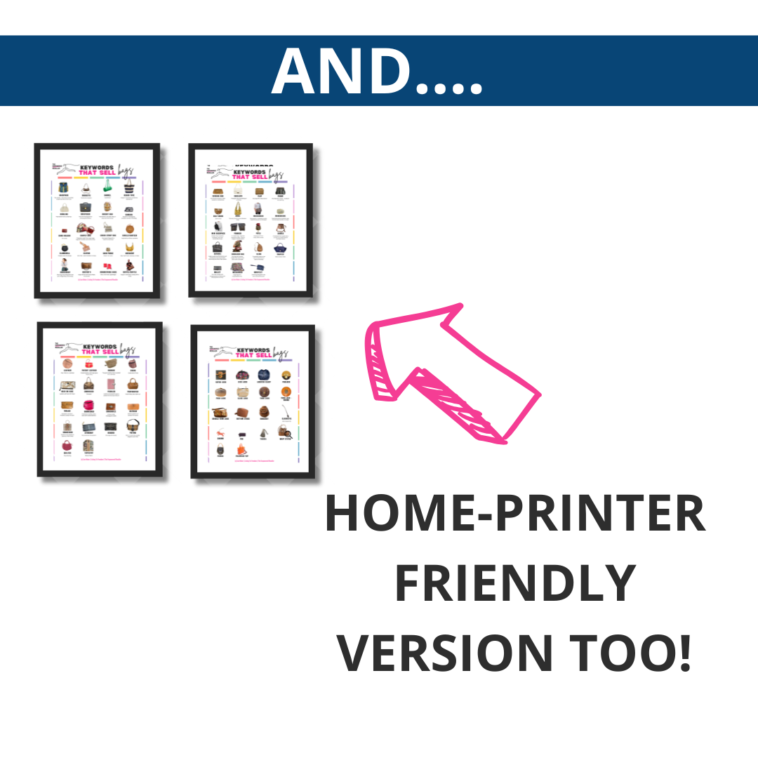KEYWORDS THAT SELL POSTER | BAGS & HANDBAGS - REFERENCE FOR CLOTHING RESELLERS