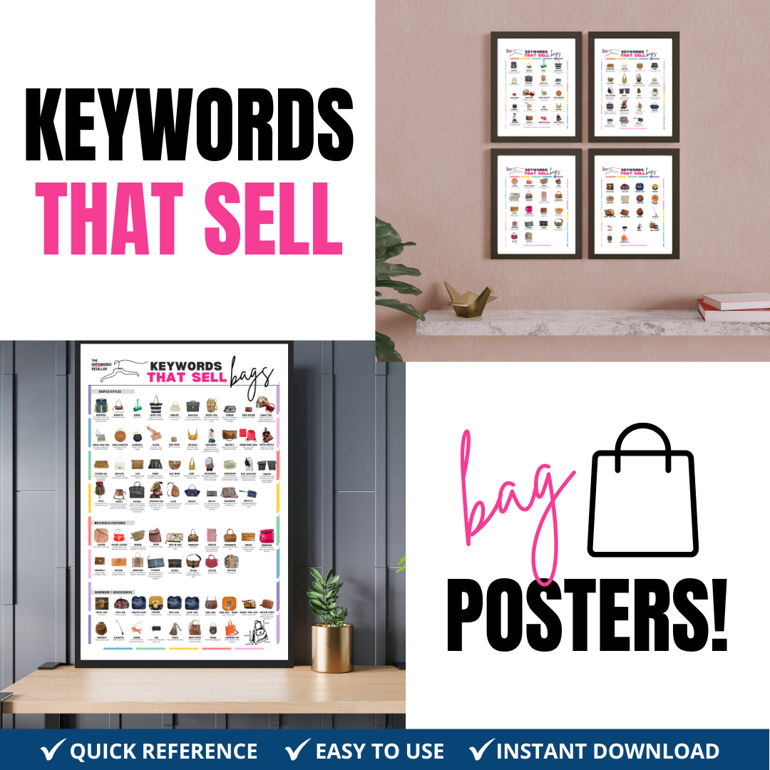 KEYWORDS THAT SELL POSTER | BAGS & HANDBAGS - REFERENCE FOR CLOTHING RESELLERS