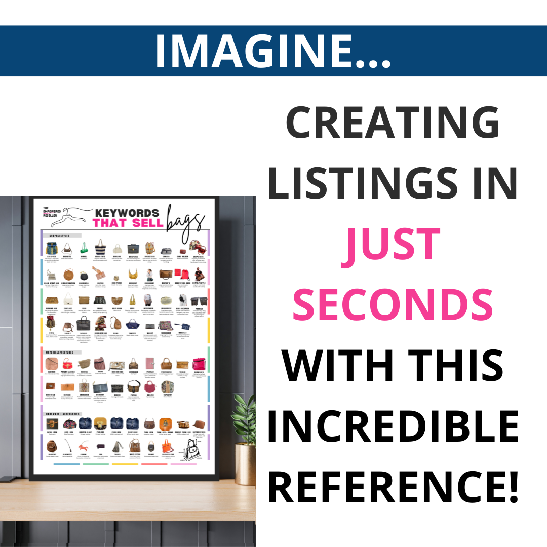 KEYWORDS THAT SELL POSTER | BAGS & HANDBAGS - REFERENCE FOR CLOTHING RESELLERS