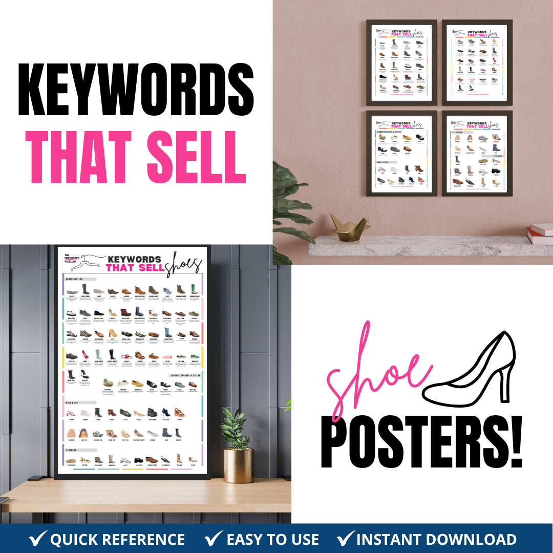 KEYWORDS THAT SELL POSTER | SHOES - REFERENCE FOR CLOTHING RESELLERS