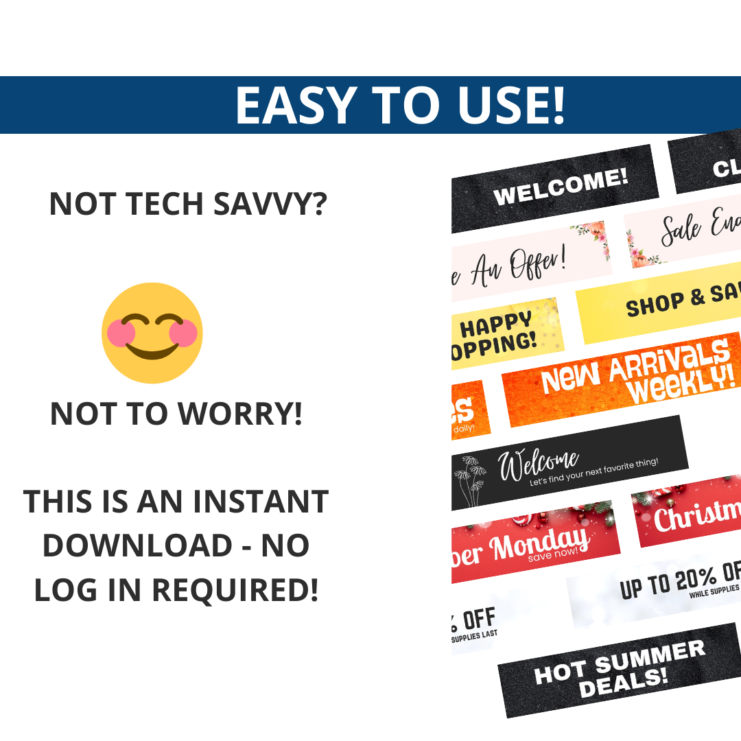 Ultimate eBay Store Billboard Bundle — 400+ Done-For-You Banner Graphics + Editable Canva Templates (Instant Download)