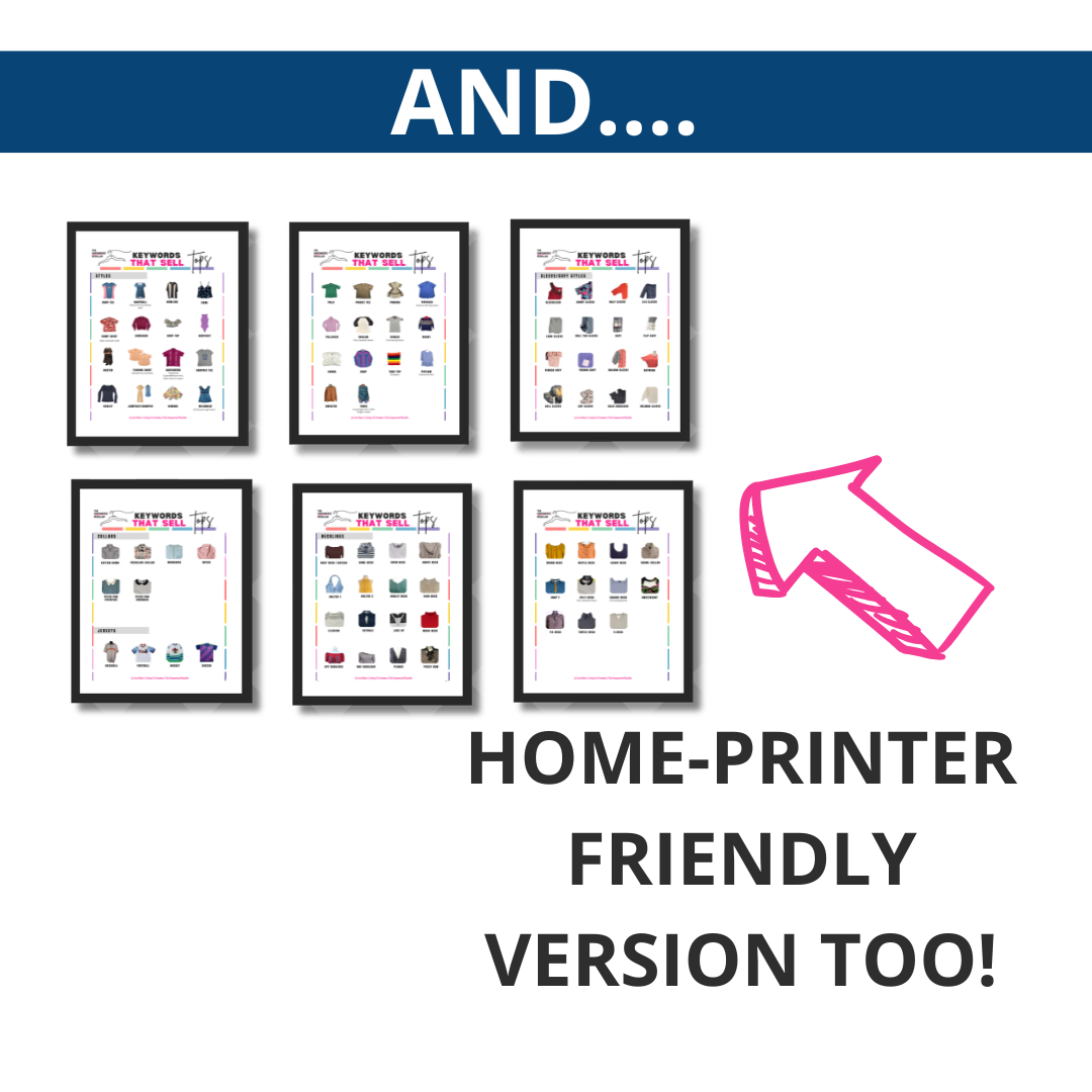 KEYWORDS THAT SELL POSTER | TOPS - REFERENCE FOR CLOTHING RESELLERS