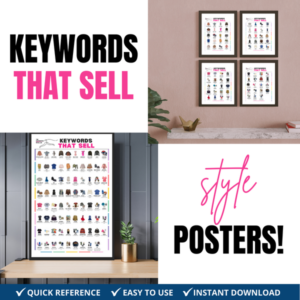 KEYWORDS THAT SELL POSTER | STYLE REFERENCE FOR CLOTHING RESELLERS ...