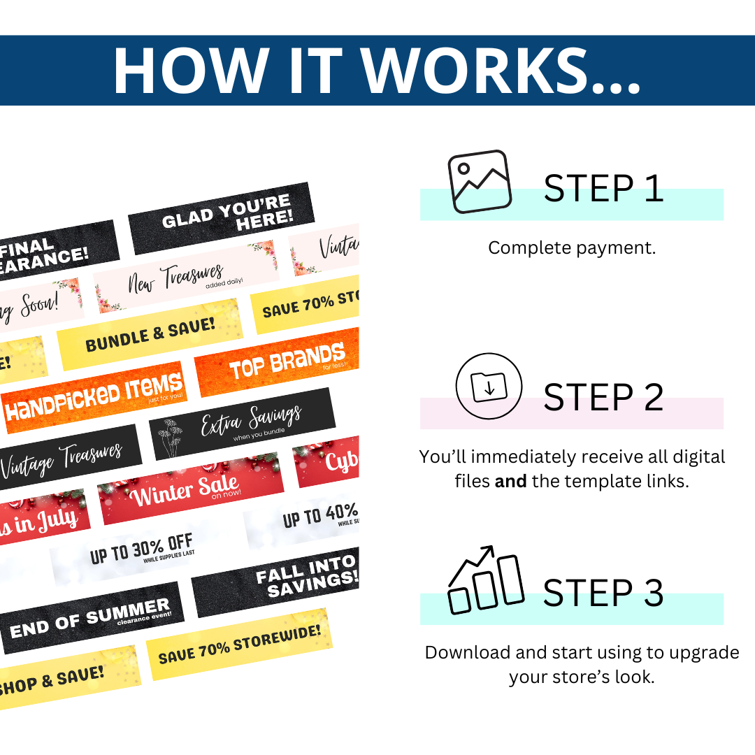 Ultimate eBay Store Billboard Bundle — 400+ Done-For-You Banner Graphics + Editable Canva Templates (Instant Download)