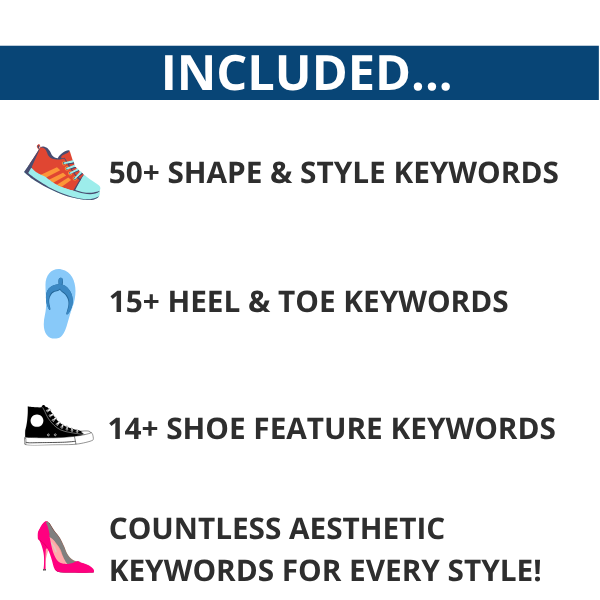 KEYWORDS THAT SELL: SHOE KEYWORD GUIDE FOR CLOTHING RESELLERS