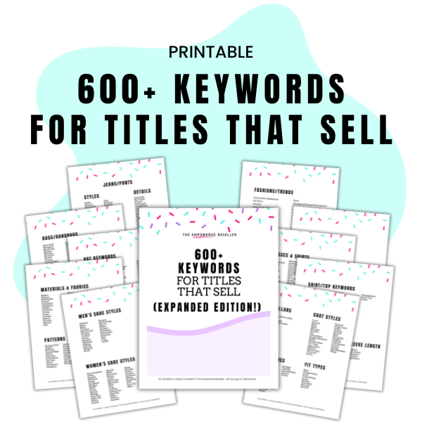 600+ KEYWORDS FOR TITLES THAT SELL (EXPANDED EDITION!)