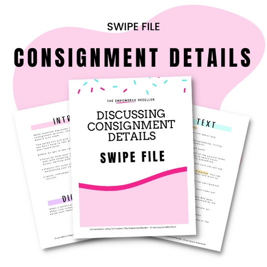 CONSIGNMENT DETAILS SWIPE FILE