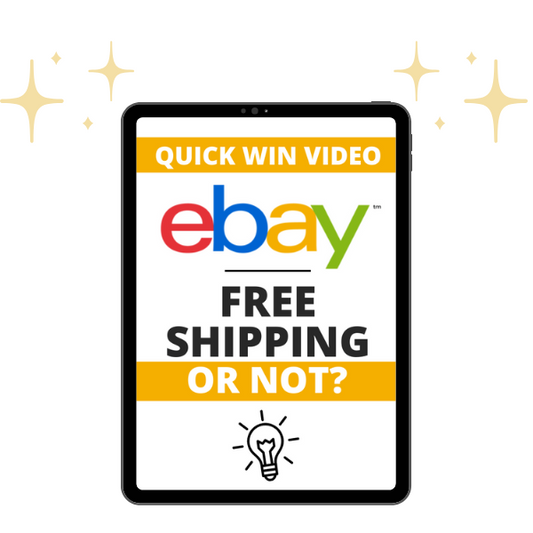 QUICK WIN VIDEO: EBAY FREE SHIPPING OR NOT